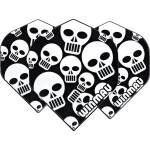 Winmau Пера Winmau Mega Standard Black & White Skulls