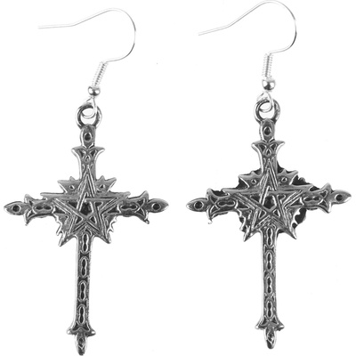 FALON обеци Pentagram Cross - PSY1078