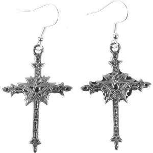 FALON обеци Pentagram Cross - PSY1078