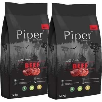 Dolina Noteci Piper Animals Adult s hovězím masem 2 x 12 kg