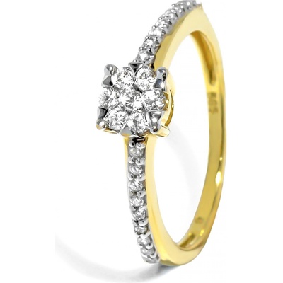 Blink-Blink Zlatý prsteň s diamantmi 1556ZDG