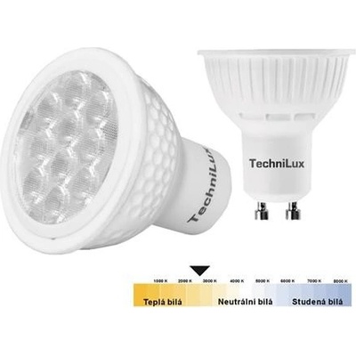 TechniSat TechniLux GU10, bodovka 5W, 350 lm, teplá bílá