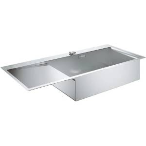 GROHE Кухненски умивалник K1000, 116 x 52cm, с дясна купа и отцедник (31582SD0) Мивка за вграждане