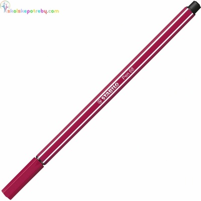 Stabilo Pen 68 tmavočervená