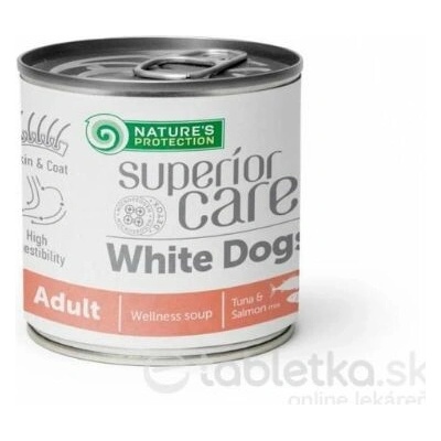 Nature's Protection Adult Superior care White Dog Adult salmon & tuna All Breeds soup 6 x 140ml