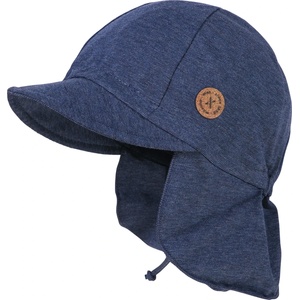 maximo Детска шапка с козирка maximo Kids' Mini Peak Cap, Band, Neck Protector Cap - Indigomeliert - размер 45 cm (904-6709-0312)