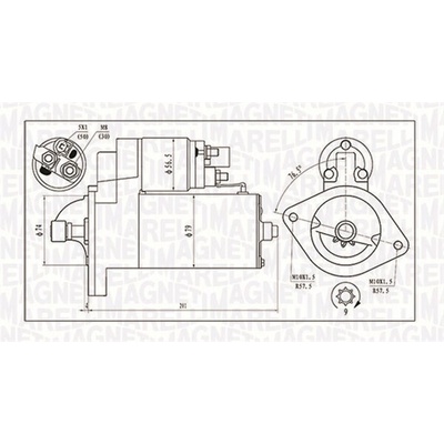 Štartér MAGNETI MARELLI 063721135010