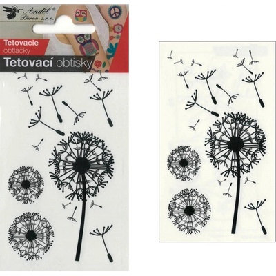 Tetovací obtisky 10 5x6cm pampelišky