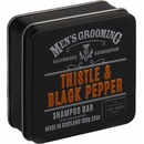 Scottish Fine Soaps Pánský tuhý šampon v plechu Černý pepř a ostropestřec 100 g