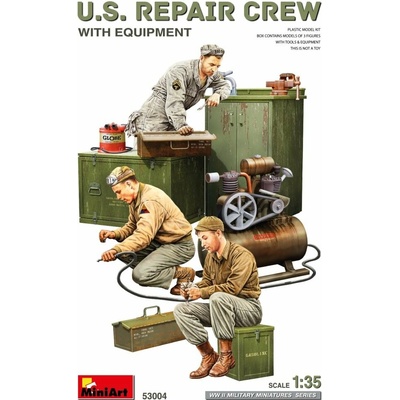 MiniArt U.S. Repair Crew w/ Equipment (3 fig.) 1:35