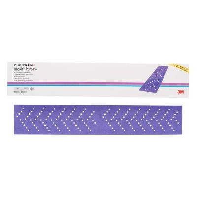 3M CUBITRON II Hookit brusivo na hoblík 737U, 70 x 396 mm, s více otvory, P180, 51414, 1 ks