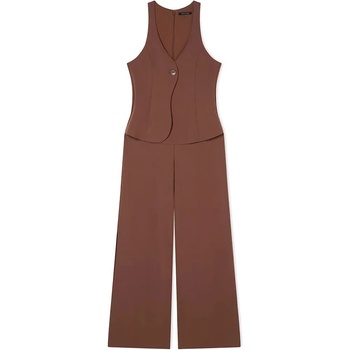 Armani exchange XW001941_AF21529 sleeveless romper - Brown (Earth)