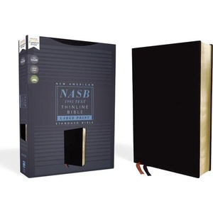 NASB, Thinline Bible, Large Print, Bonded Leather, Black, Red Letter, 1995 Text, Comfort Print | Zondervan (ISBN: 9780310450993)