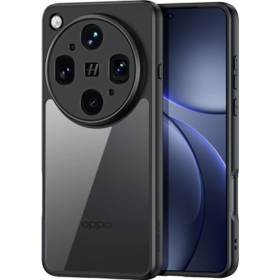 OPPO DUX DUCIS Aimo Прозрачен Калъф за Oppo Find X9 Ultra 5G - PC+TPU, 0.8mm защита, 1.2m SGS, REACH, Черен