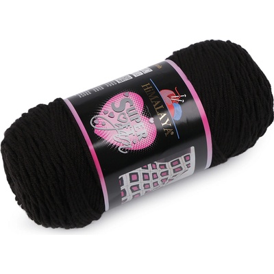 Pletací příze Super Soft Yarn 200 g Varianta: 9 (80808) černá, Balení: 1 ks