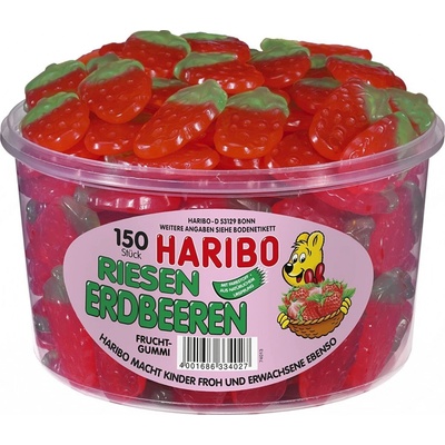 Haribo Riesen Erdbeeren dóza 1,35 kg