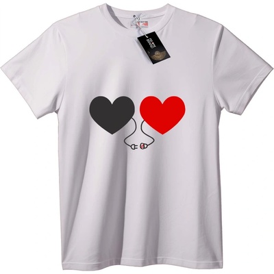NOONEBRAND Тениска Сърдечна връзка - 3XL, Black