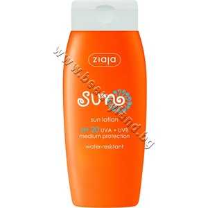Ziaja Лосион Ziaja Sun Lotion SPF 20, p/n ZI-15443 - Слънцезащитен лосион за тяло с фактор 20 SPF (ZI-15443)