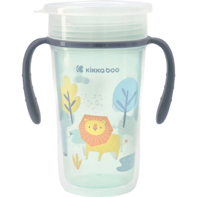 KikkaBoo 360° tréninkový kelímek 300ml Lion modrá