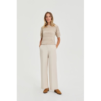 Moodo Бежови панталони с гънки Moodo Moodo | Bezhov | ЖЕНИ | XXL