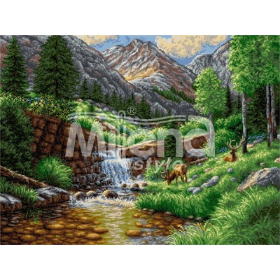 Milena Style Високо в планината - гоблен със схема конци Ariadna 1: 1