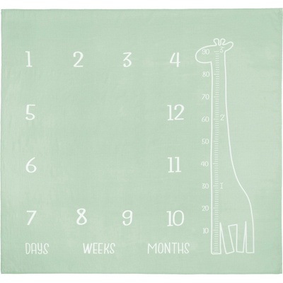 Sensillo Муселинова фотоподложка Sensillo - Giraffe, Mint, 120 x 120 cm (SILLO-8750)