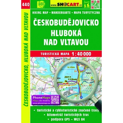 Českobudějovicko Hluboká nad Vltavou turistická mapa 1:40 000