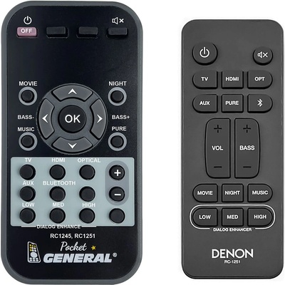 GENERAL Denon rc-1251 - дистанционно управление дубликат (rc-1251)