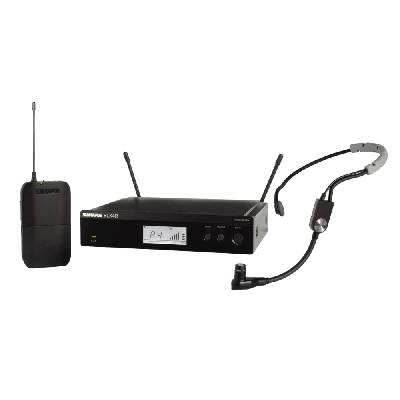 Безжичен микрофон за глава / хедсет / диадема / headset SM35 SHURE BLX14RE/SM35-M17 за вграждане в рак