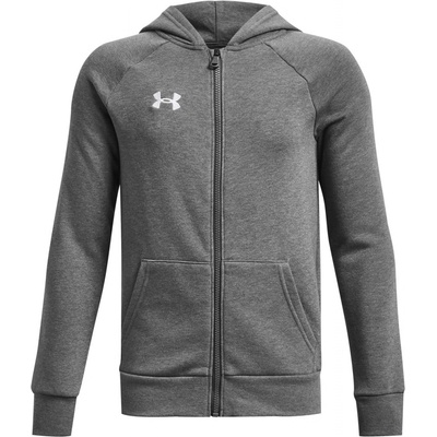 Under Armour Rival Fleece Fz Hoodie K 1379794-025 šedá