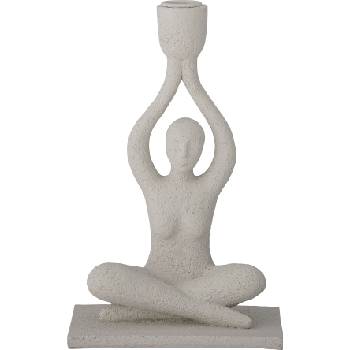 Bloomingville Свещник за класическа свещ Lucie бял (82052993)