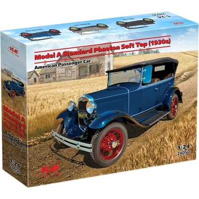 ICM Model A Standard Phaeton Soft Top 1930s American Passenger Car 1:24