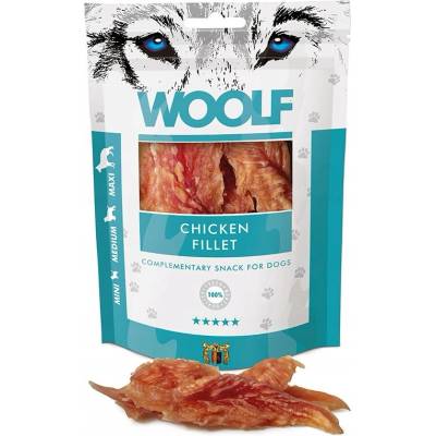 Woolf Maškrta Kuracie Filé pre psa 100 g