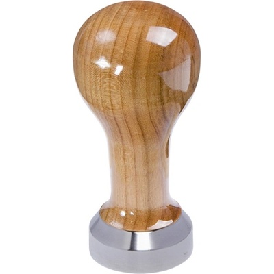 Buna Café tamper čerešňa lak, nerez mat, plochý 41 mm