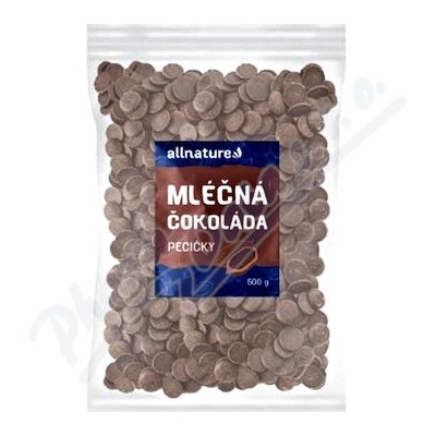 Allnature Mléčná čokoláda pecičky 500 g