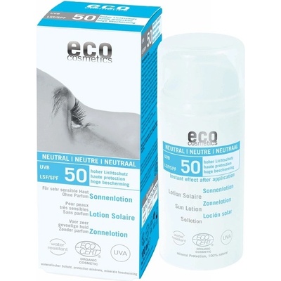 Eco cosmetics opaľovacie mlieko neutral bez parfumov SPF50 100 ml