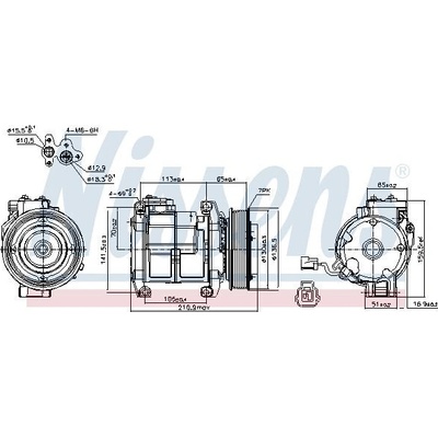 Kompresor klimatizace NISSENS 89084