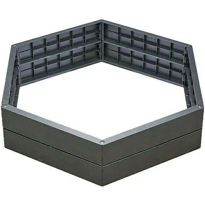 Garantia Ergo Vysoký záhon Stone L modul plast 110 x 110 x 25 cm antracit 645102