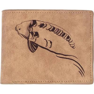Giants Fishing Peňaženka Hnedá Plávajúci Kapor Brown Wallet Swimming Carp