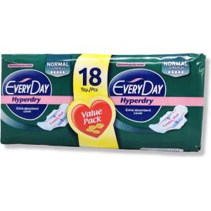  EVERYDAY дамски превръзки, Hyperdry, Normal ultra plus, 18 броя