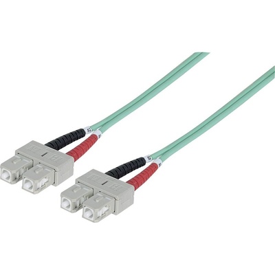 Intellinet 750844 optické vlákno LWL prepojovací [1x zástrčka SC - 1x zástrčka SC] 50/125 µ Multimode OM3, 5m