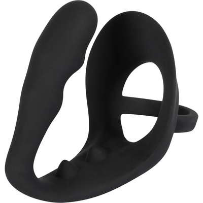 Black Velvets Silicone Cock Ring & Plug
