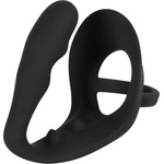 Black Velvets Silicone Cock Ring & Plug