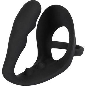 Black Velvets Silicone Cock Ring & Plug
