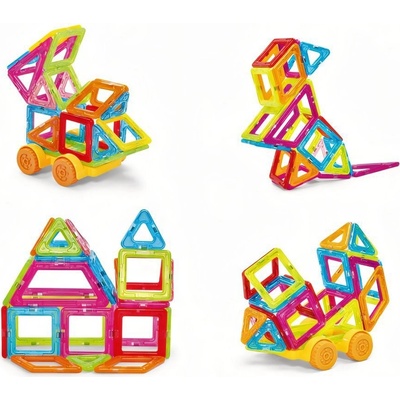 Bavytoy Barevná Magnetická stavebnice 38 ks