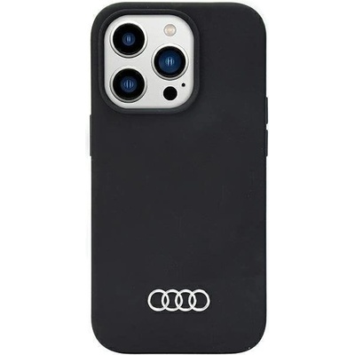 Audi Кейс Audi Silicone Case за iPhone 14 Pro 6.1"", черен / черен, твърд, AU-LSRIP14P-Q3/D1-BK (KXG0072847)