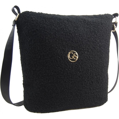 Grosso velká beránková dámská crossbody taška M821 černá