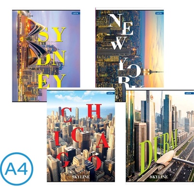 Lastva Sešit A4 linka Skyline