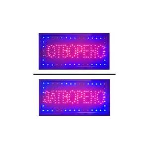  LED, рекламна табела, вътрешен монтаж, 500x250, ОТВОРЕНО, ЗАТВОРЕНО (LED-OPEN-CLOSE-3-BG)