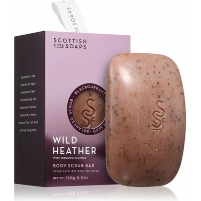 Scottish Fine Soaps exfoliačné telové mydlo wild heather 150 g